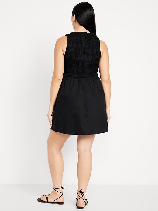Image number 5 showing, Fit & Flare Smocked Bodice Mini Dress