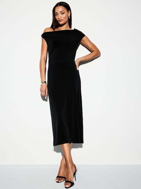 Robe mi-longue à une épaule dénudée Moments signés Old Navy
