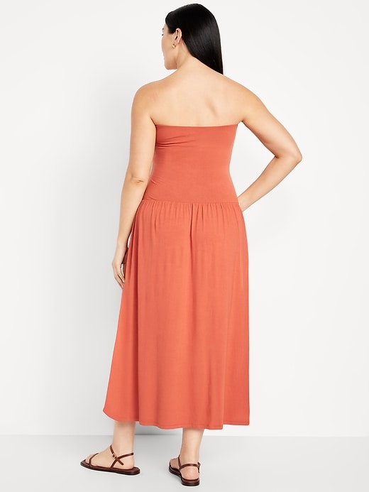 Image number 5 showing, Fit & Flare Drop-Waist Maxi Dress