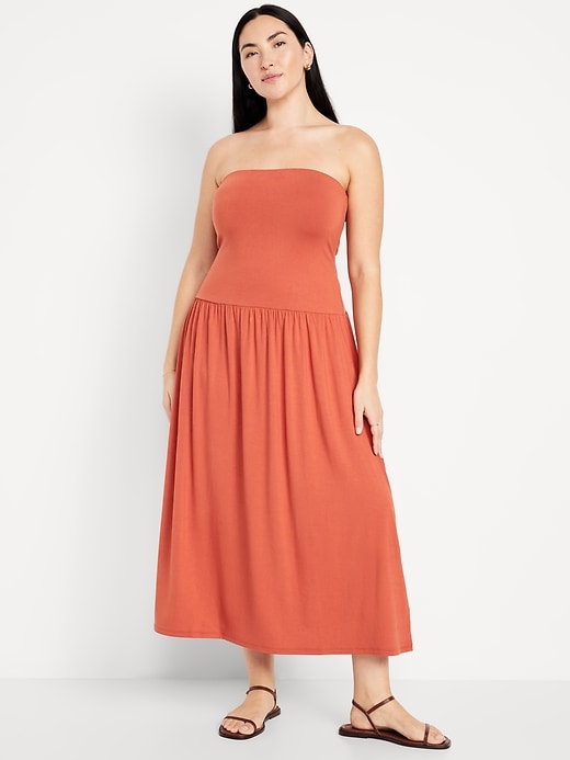 Image number 4 showing, Fit & Flare Drop-Waist Maxi Dress