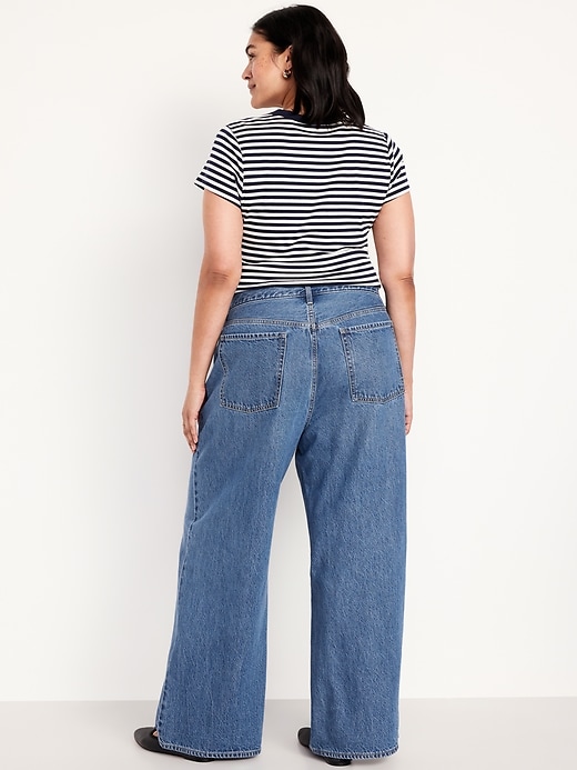 Image number 6 showing, Mid-Rise Wow Baggy Wide-Leg Jeans