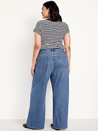 Mid-Rise Wow Baggy Wide-Leg Jeans