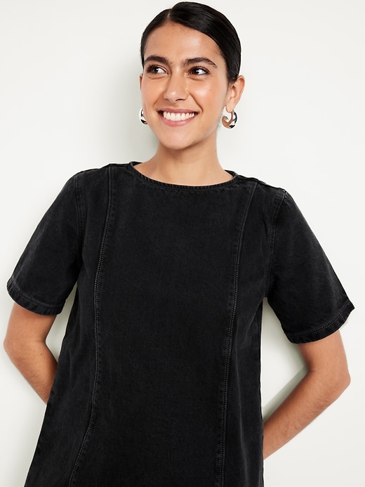 Image number 3 showing, Jean Mini Dress