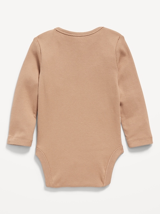 View large product image 2 of 2. Long-Sleeve Graphic Bodysuit for Baby
