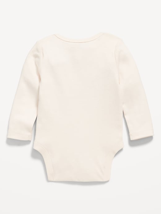 View large product image 2 of 3. Long-Sleeve Unisex Graphic Bodysuit for Baby