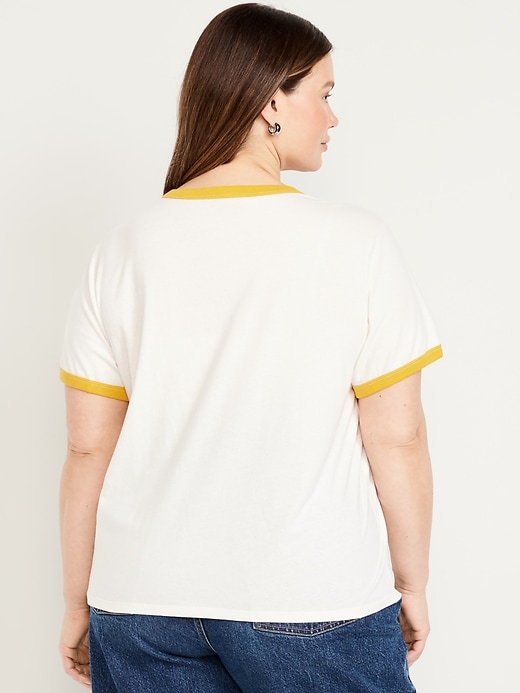 Image number 8 showing, EveryWear Logo-Graphic Ringer T-Shirt