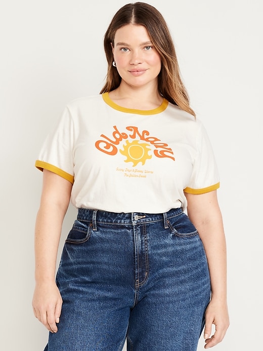 Image number 7 showing, EveryWear Logo-Graphic Ringer T-Shirt