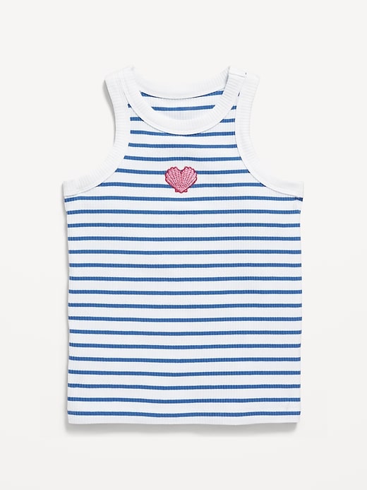 View large product image 1 of 1. Fitted Ribbed Tank Top for Girls