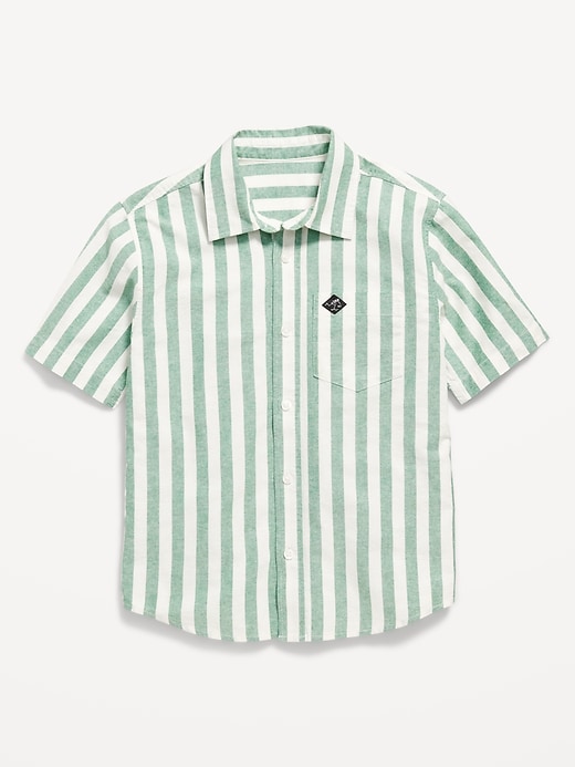 View large product image 2 of 3. Short-Sleeve Oxford Shirt for Boys