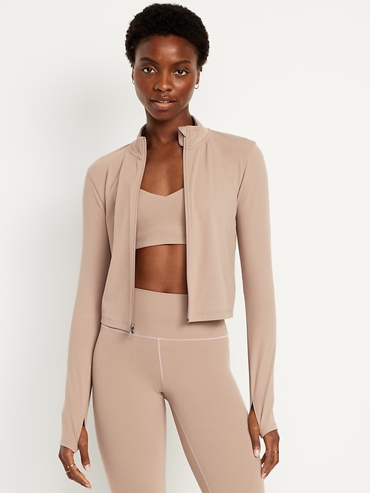 Image number 1 showing, StudioSmooth Crop Full Zip