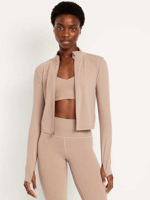 StudioSmooth Crop Full Zip