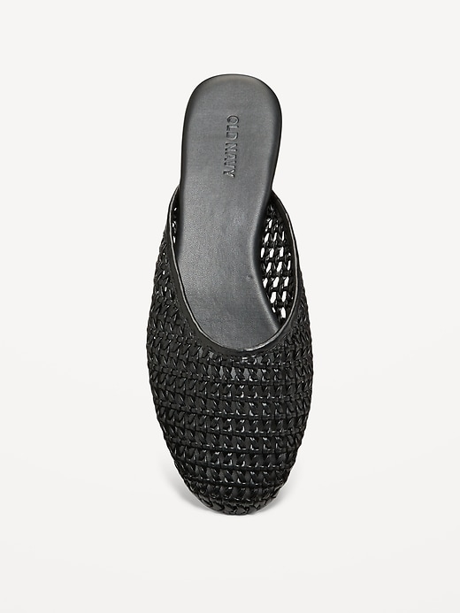 Image number 2 showing, Faux-Leather Woven Mule for Women