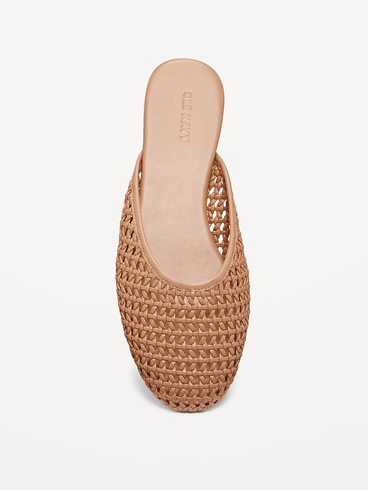 Image number 5 showing, Faux-Leather Woven Mule for Women