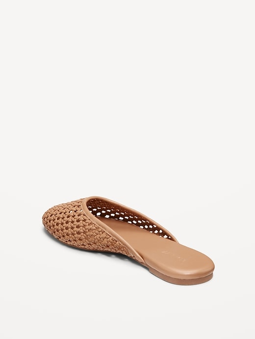 Image number 7 showing, Faux-Leather Woven Mule for Women