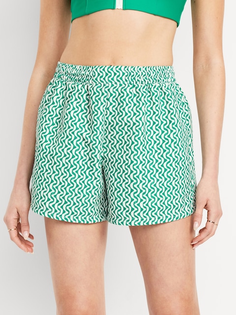 High-Waisted Board Shorts -- 4.5-inch inseam