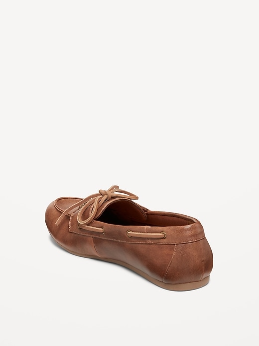 Image number 4 showing, Faux-Leather Boat Shoes for Women