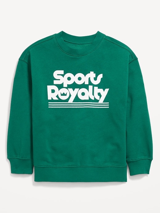 View large product image 2 of 2. Favorite Fleece Oversized Graphic Fleece Sweatshirt for Boys