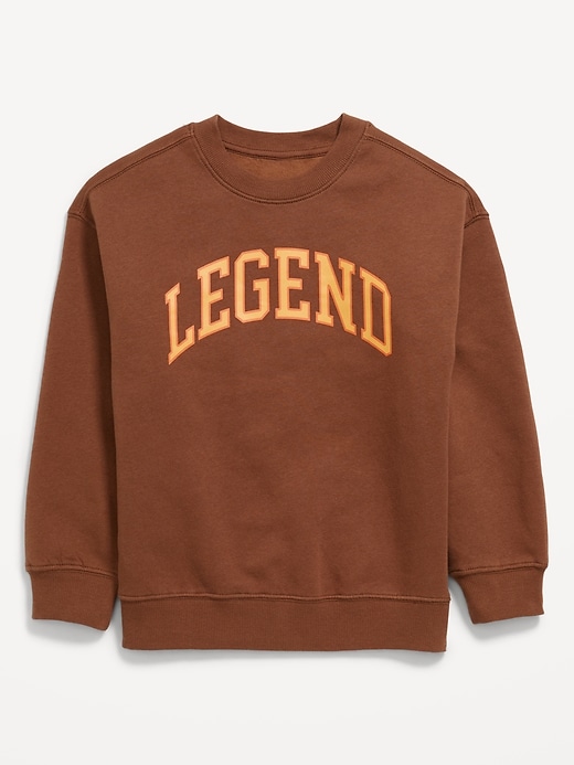 View large product image 2 of 2. Favorite Fleece Oversized Graphic Fleece Sweatshirt for Boys