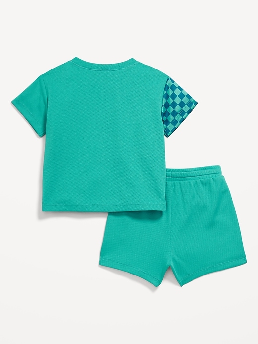 View large product image 2 of 3. Mesh Graphic Top and Shorts Set for Baby