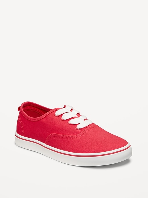 View large product image 1 of 4. Canvas Lace-Up Sneakers for Girls