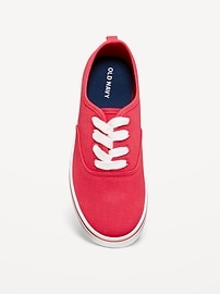 Image number 2 showing, Canvas Lace-Up Sneakers for Girls