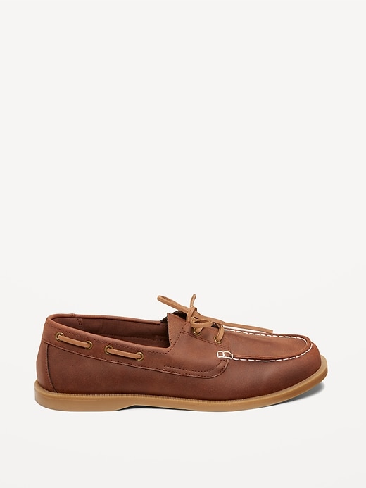 Image number 3 showing, Faux-Leather Boat Shoes for Men