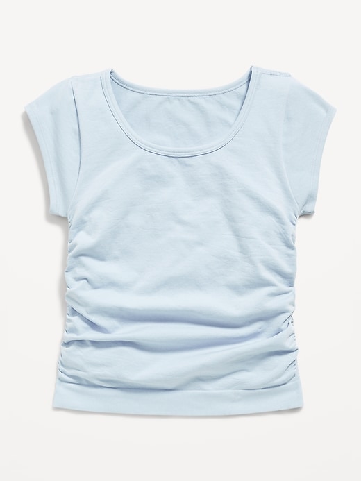 View large product image 2 of 3. Fitted Ruched Seamless Performance Top for Girls