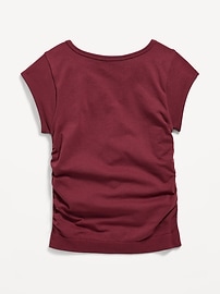 View large product image 3 of 4. Fitted Ruched Seamless Performance Top for Girls