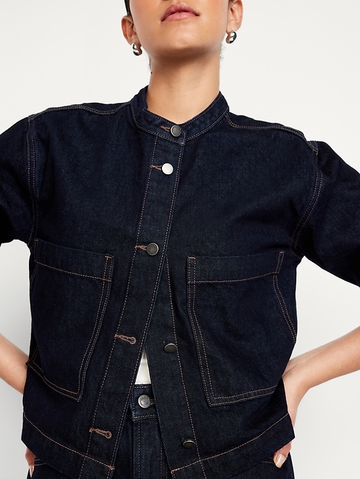 Image number 4 showing, Cropped Jean Jacket