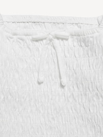 View large product image 3 of 3. Short Puff-Sleeve Smocked Top for Girls