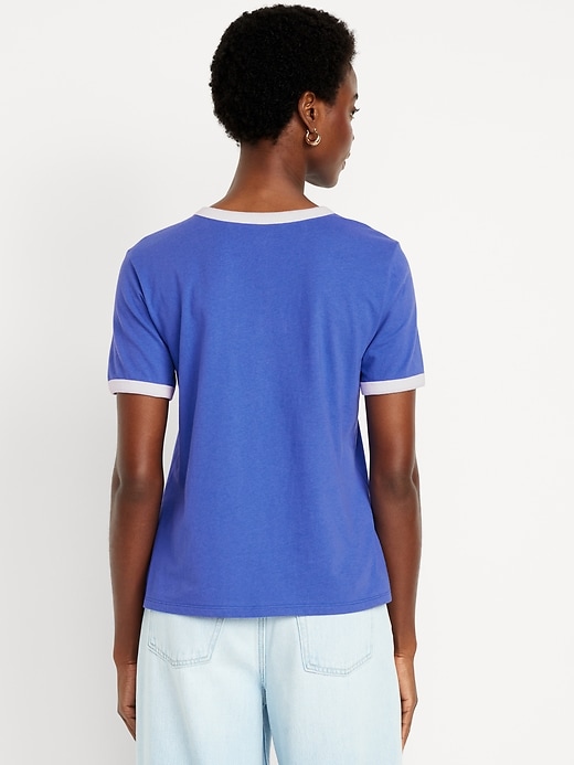 Image number 2 showing, EveryWear Logo-Graphic Ringer T-Shirt
