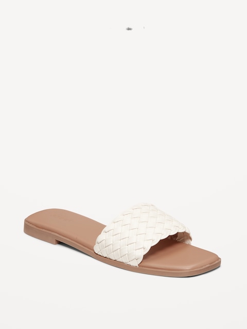 Woven Knot Slide Sandals