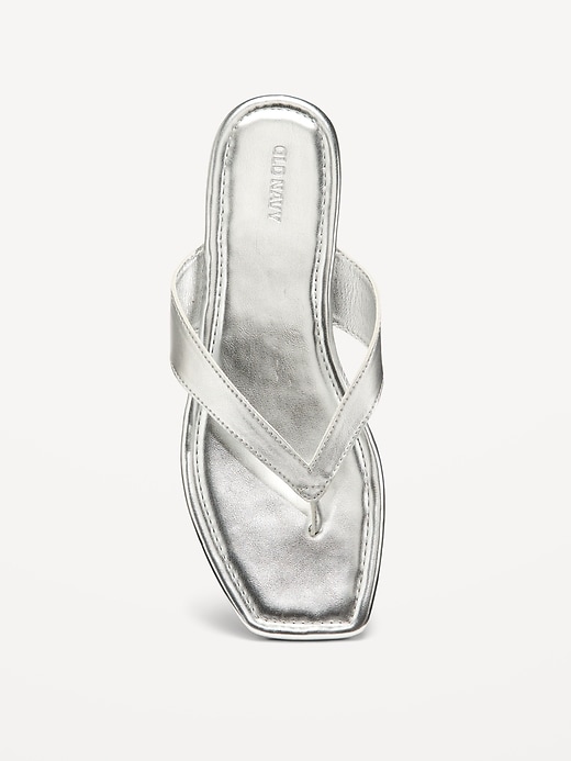 Image number 2 showing, Faux-Leather Flip Flop for Women