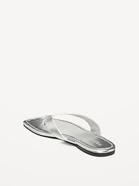 Faux-Leather Flip Flop for Women
