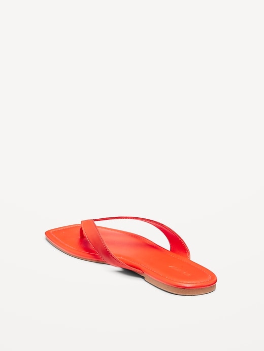 Image number 4 showing, Faux-Leather Flip Flop for Women