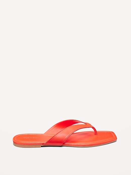 Image number 6 showing, Faux-Leather Flip Flop for Women