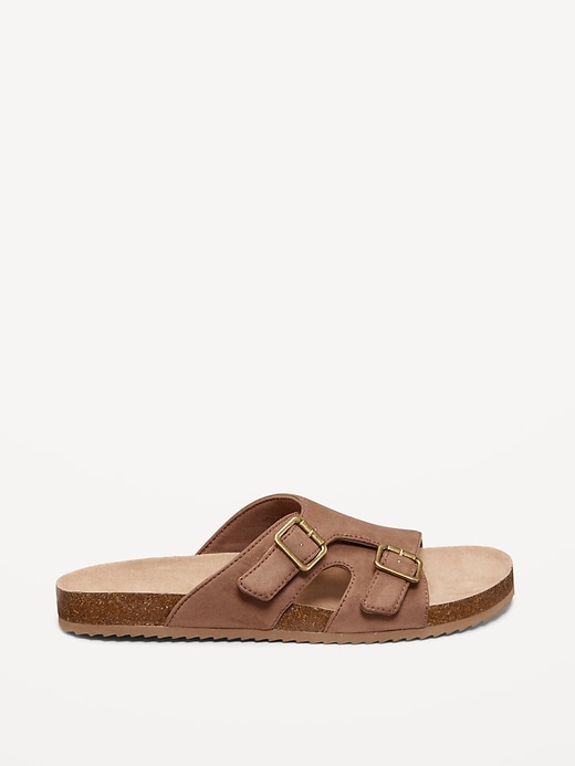 Image number 3 showing, Faux-Suede Double-Strap Sandals for Men