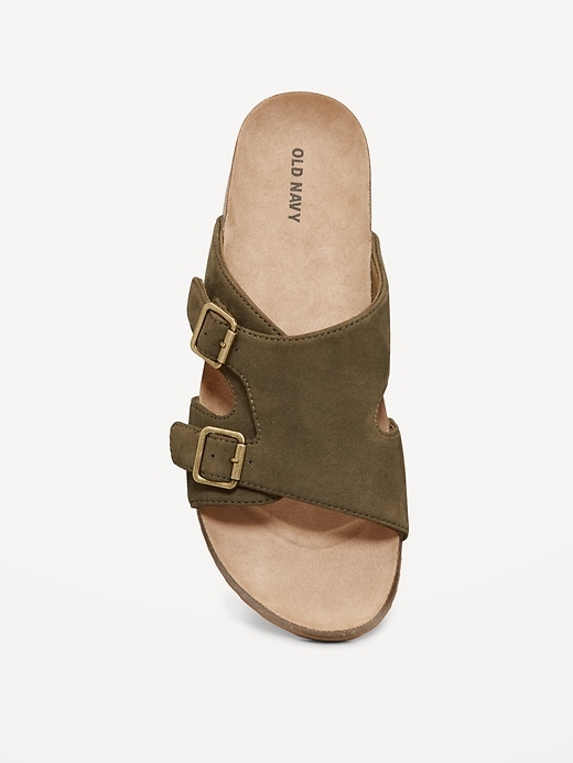 View large product image 2 of 4. Faux-Suede Double-Strap Sandals for Men