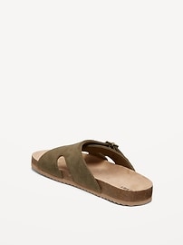 View large product image 4 of 4. Faux-Suede Double-Strap Sandals for Men