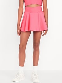 View large product image 4 of 6. High-Waisted Crossover PowerSoft Skort for Girls