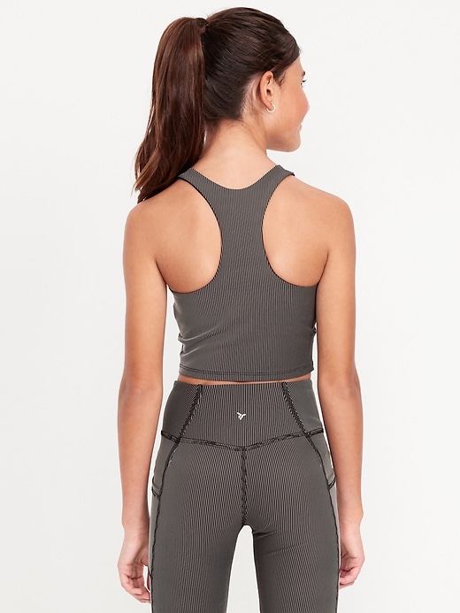View large product image 2 of 5. PowerSoft Longline Ribbed Sports Bra for Girls