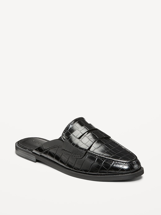 Image number 1 showing, Croc Loafer Mule Shoes for Women