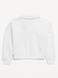 View large product image 3 of 3. Long-Sleeve Graphic Polo Sweatshirt for Girls