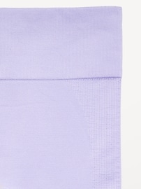 View large product image 5 of 5. Fitted High-Waisted 7/8-Length Seamless Performance Leggings for Girls