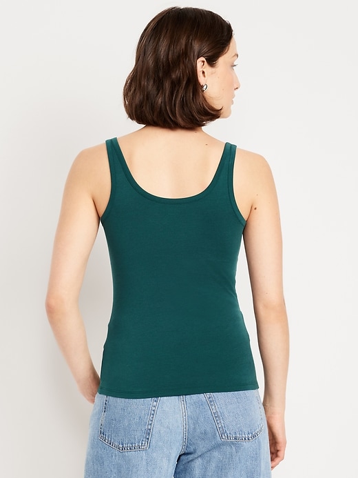 Image number 2 showing, First-Layer Scoop-Neck Tank Top