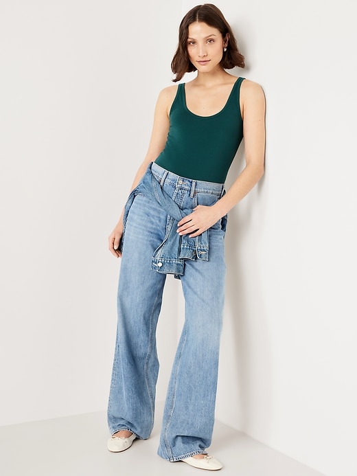 Image number 3 showing, First-Layer Scoop-Neck Tank Top