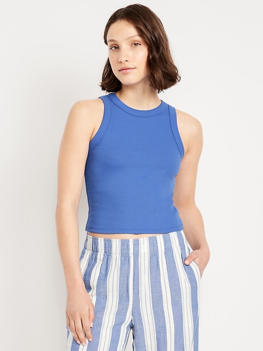 Image number 1 showing, Snug Crop Tank Top