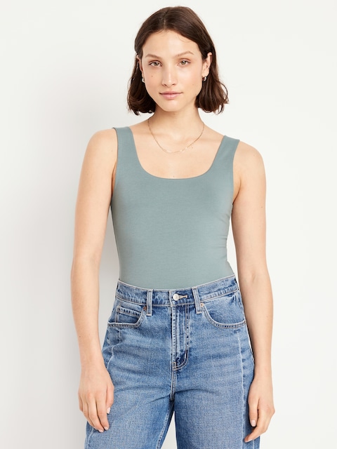 Camisole double épaisseur à encolure dégagée - Multi