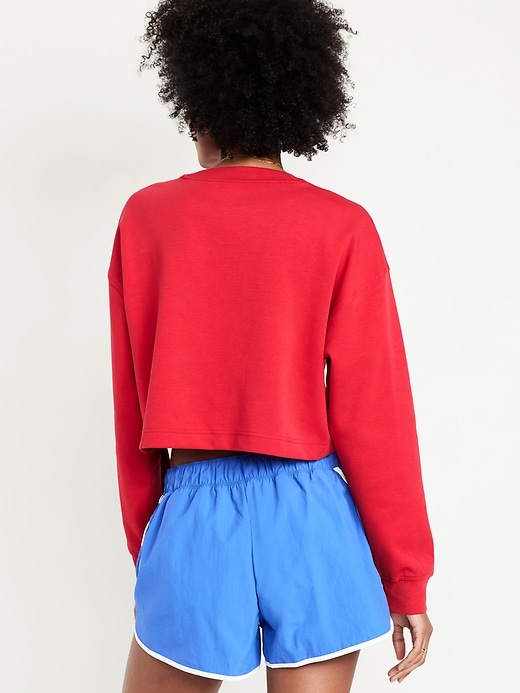 Image number 2 showing, Dynamic Fleece Oversized Crop Sweatshirt