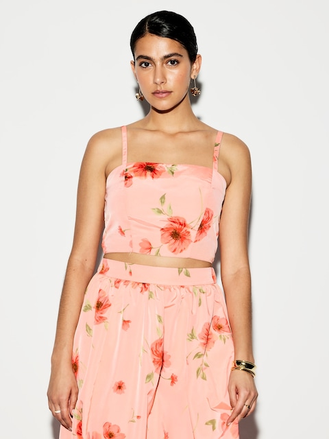The Occasion by Old Navy Taffeta Cropped Tank Top